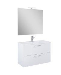 Koupelnová sestava s umyvadlem Ceramia Lea 81,4x55x41,7 cm bílá LEASET80B (LEASET80B)