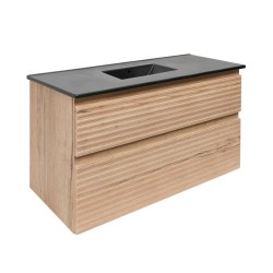Koupelnová skříňka 2 zásuvková s umyvadlem Naturel Savona 98x53x44,8 cm dub Halifax mat SAVONA2100DHC (SAVONA2100DHC)