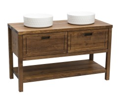 Koupelnová skříňka pod umyvadlo Naturel Country 120x72,5x51 cm palisandr COUNTRY120ZBUMPA (COUNTRY120ZBUMPA)