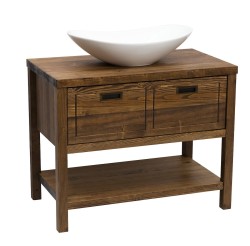 Koupelnová skříňka pod umyvadlo Naturel Country 90x72,5x51 cm palisandr COUNTRY90ZBUMPA (COUNTRY90ZBUMPA)