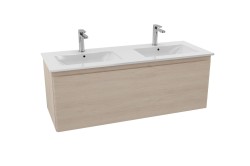 Koupelnová skříňka s dvojumyvadlem Naturel Ancona 120x46 cm akácie ANCONA2120DV (ANCONA2120DV)