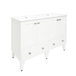 Koupelnová skříňka s dvojumyvadlem Naturel Provence 120x46 cm bílá PROVENCE120BT (PROVENCE120BT)