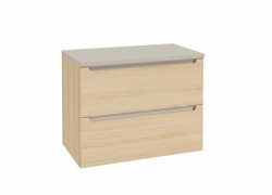 Koupelnová skříňka s kašmírovou krycí deskou Naturel Stilla 80x60x45 cm dub Vicenza mat STILLADV08057D (STILLADV08057D)