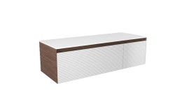 Koupelnová skříňka s krycí deskou Naturel Monza 119x30x45 cm ořech mat MONZA120WND (MONZA120WND)