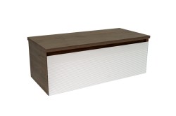Koupelnová skříňka s krycí deskou Naturel Monza 99x30x45 cm ořech mat MONZA100WN (MONZA100WN)