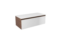 Koupelnová skříňka s krycí deskou Naturel Monza 99x30x45 cm ořech mat MONZA100WND (MONZA100WND)