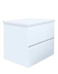 Koupelnová skříňka s krycí deskou SAT B-Way 59x50x45 cm bílá lesk BWAY260WDESK (BWAY260WDESK)