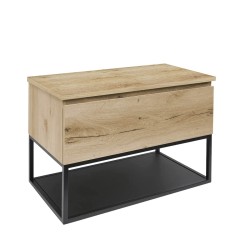 Koupelnová skříňka s krycí deskou SAT B-Way dub mat BWAY80OAKDESK (BWAY80OAKDESK)
