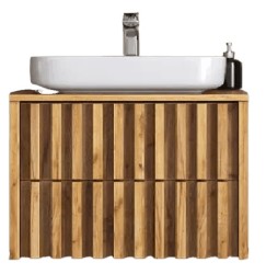 Koupelnová skříňka s krycí deskou SAT Delano 80x46 cm dub mat DELANO80ZDDE (DELANO80ZDDE)