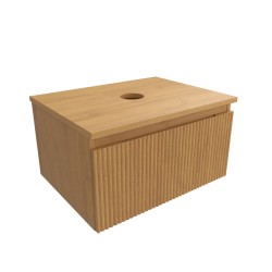 Koupelnová skříňka s krycí deskou SAT Evolution 58x30x44,5 cm dub medový mat SATEVO60DMD (SATEVO60DMD)