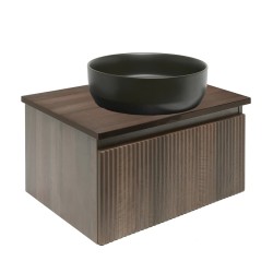 Koupelnová skříňka s krycí deskou SAT Evolution 58x30x44,8 cm ořech mat SATEVO60NAD (SATEVO60NAD)