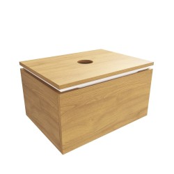 Koupelnová skříňka s krycí deskou SAT Feel 60x30x46 cm medový dub mat SATFEEL60DMD (SATFEEL60DMD)
