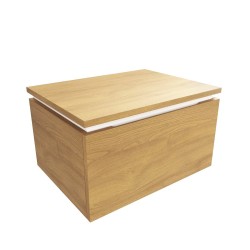 Koupelnová skříňka s krycí deskou SAT Feel 60x30x46 cm medový dub mat SATFEEL60DMDBEZ (SATFEEL60DMDBEZ)