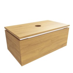 Koupelnová skříňka s krycí deskou SAT Feel 80x30x46 cm medový dub mat SATFEEL80DMD (SATFEEL80DMD)