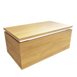 Koupelnová skříňka s krycí deskou SAT Feel 80x30x46 cm medový dub mat SATFEEL80DMDBEZ (SATFEEL80DMDBEZ)