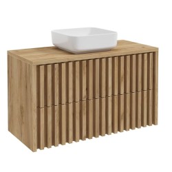 Koupelnová skříňka s krycí desku SAT Delano 100x56x46 cm dub mat DELANO100ZDDE (DELANO100ZDDE)