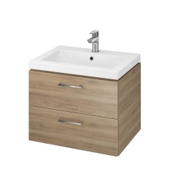 Koupelnová skříňka s umyvadlem Cersanit LARA 59,4x46x44,7 cm ořech mat S801-148-DSM (S801-148-DSM)