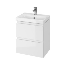 Koupelnová skříňka s umyvadlem Cersanit MODUO 49,5x62x34,5 cm bílá lesk S801-229-DSM (S801-229-DSM)