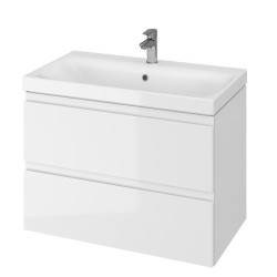 Koupelnová skříňka s umyvadlem Cersanit MODUO 79,5x62x44,7 cm bílá lesk S801-221-DSM (S801-221-DSM)