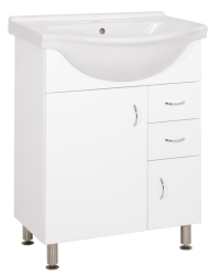 Koupelnová skříňka s umyvadlem Keramia Pro 65,8x51,4 cm bílá PRO65DV (PRO65DV)