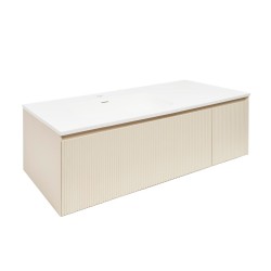 Koupelnová skříňka s umyvadlem Naturel Austen 120x35x52 cm beige mat Naturel Austen120BG (AUSTEN120BG)