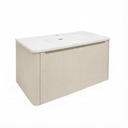 Koupelnová skříňka s umyvadlem Naturel Austen 79x47,5x45 cm clear brown mat AUSTEN80CB (AUSTEN80CB)