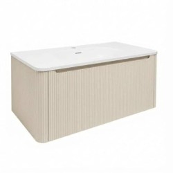 Koupelnová skříňka s umyvadlem Naturel Austen 99x47,5x45 cm clear brown mat AUSTEN100CB (AUSTEN100CB)