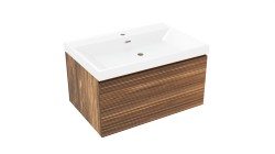 Koupelnová skříňka s umyvadlem Naturel Elsa 79x35x45,5 cm eben mat ELSA80EBU4 (ELSA80EBU4)