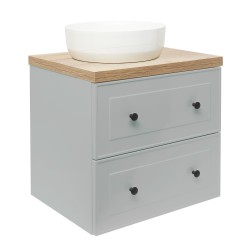 Koupelnová skříňka s umyvadlem Naturel Forli 60x53x46 cm šedá mat FORLI60GMD (FORLI60GMD)