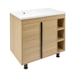 Koupelnová skříňka s umyvadlem Naturel Lucca 79x70x45 cm dub mat LUCCA80D (LUCCA80D)