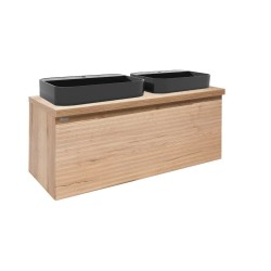 Koupelnová skříňka s umyvadlem Naturel Savona 118x43x44,8 cm dub halifax mat SAVONA120DHDUB (SAVONA120DHDUB)