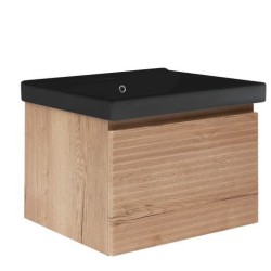 Koupelnová skříňka s umyvadlem Naturel Savona 78x43x45 cm dub mat SAVONA80DHU1B (SAVONA80DHU1B)