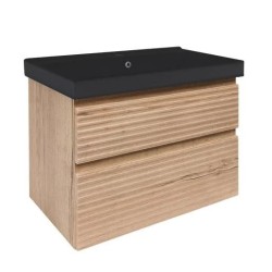 Koupelnová skříňka s umyvadlem Naturel Savona 78x53x45 cm dub mat SAVONA280DHU1B (SAVONA280DHU1B)