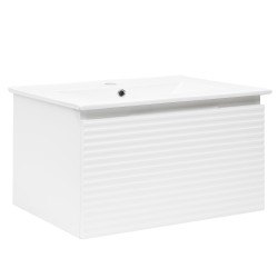Koupelnová skříňka s umyvadlem Naturel Savona 98x43x44,8 cm bílá lesk SAVONA100BI (SAVONA100BI)