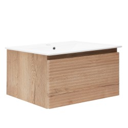 Koupelnová skříňka s umyvadlem Naturel Savona 98x43x44,8 cm dub halifax mat SAVONA100DH (SAVONA100DH)