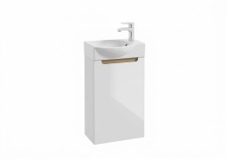 Koupelnová skříňka s umyvadlem Naturel Stilla 39x60x22 cm bílá lesk STILLAD04008UBR (STILLAD04008UBR)