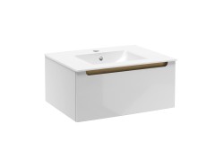Koupelnová skříňka s umyvadlem Naturel Stilla 60x30x45 cm bílá STILLAD06007U1 (STILLAD06007U1)