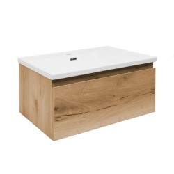 Koupelnová skříňka s umyvadlem SAT B-WAY 59x30x45 cm dub mat BWAY60OAKU1 (BWAY60OAKU1)