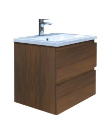 Koupelnová skříňka s umyvadlem SAT B-Way 59x50x45 cm ořech mat BWAY260NUTU (BWAY260NUTU)