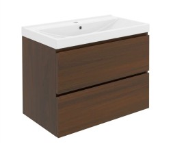 Koupelnová skříňka s umyvadlem SAT B-Way 59x50x45 cm ořech mat BWAY260NUTU1 (BWAY260NUTU1)