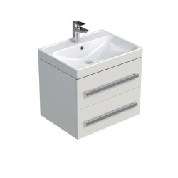 Koupelnová skříňka s umyvadlem SAT Cube Way 60x53x46 cm dub hickory mat CUBE46602BIBRE (CUBE46602BIBRE)