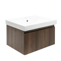 Koupelnová skříňka s umyvadlem SAT Evolution 58x30x44,8 cm ořech mat SATEVO60NAU1 (SATEVO60NAU1)