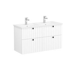 Koupelnová skříňka s umyvadlem VitrA Root 120x67x46 cm bílá mat ROOTG120WINTS (ROOTG120WINTS)