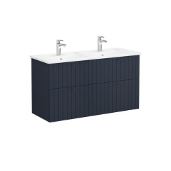 Koupelnová skříňka s umyvadlem VitrA Root 120x67x46 cm modrá mat ROOTG120BINTS (ROOTG120BINTS)
