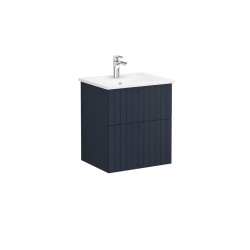 Koupelnová skříňka s umyvadlem VitrA Root 60x67x46 cm modrá mat ROOTG60BINTS (ROOTG60BINTS)