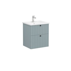 Koupelnová skříňka s umyvadlem VitrA Root 60x67x46 cm zelená mat ROOTG60GINTS (ROOTG60GINTS)