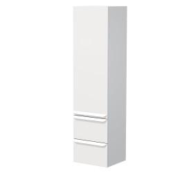 Koupelnová skříňka vysoká Naturel Pavia 40x155x35 cm pravá bílá mat bílá úchytka PAVIA3V40DVPBI (PAVIA3V40DVPBI)