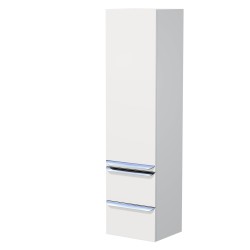 Koupelnová skříňka vysoká Naturel Pavia 40x155x35 cm pravá bílá mat chrom úchytka PAVIA3V40DVPCR (PAVIA3V40DVPCR)