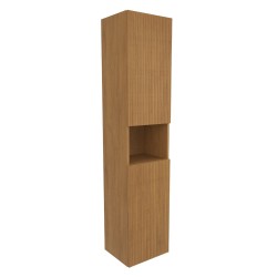 Koupelnová skříňka vysoká SAT Evolution 36x165x32 cm dub medový mat SATEVOV36DM (SATEVOV36DM)