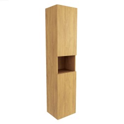 Koupelnová skříňka vysoká SAT Feel 36x165x32 cm dub medový mat SATFEELV36DM (SATFEELV36DM)